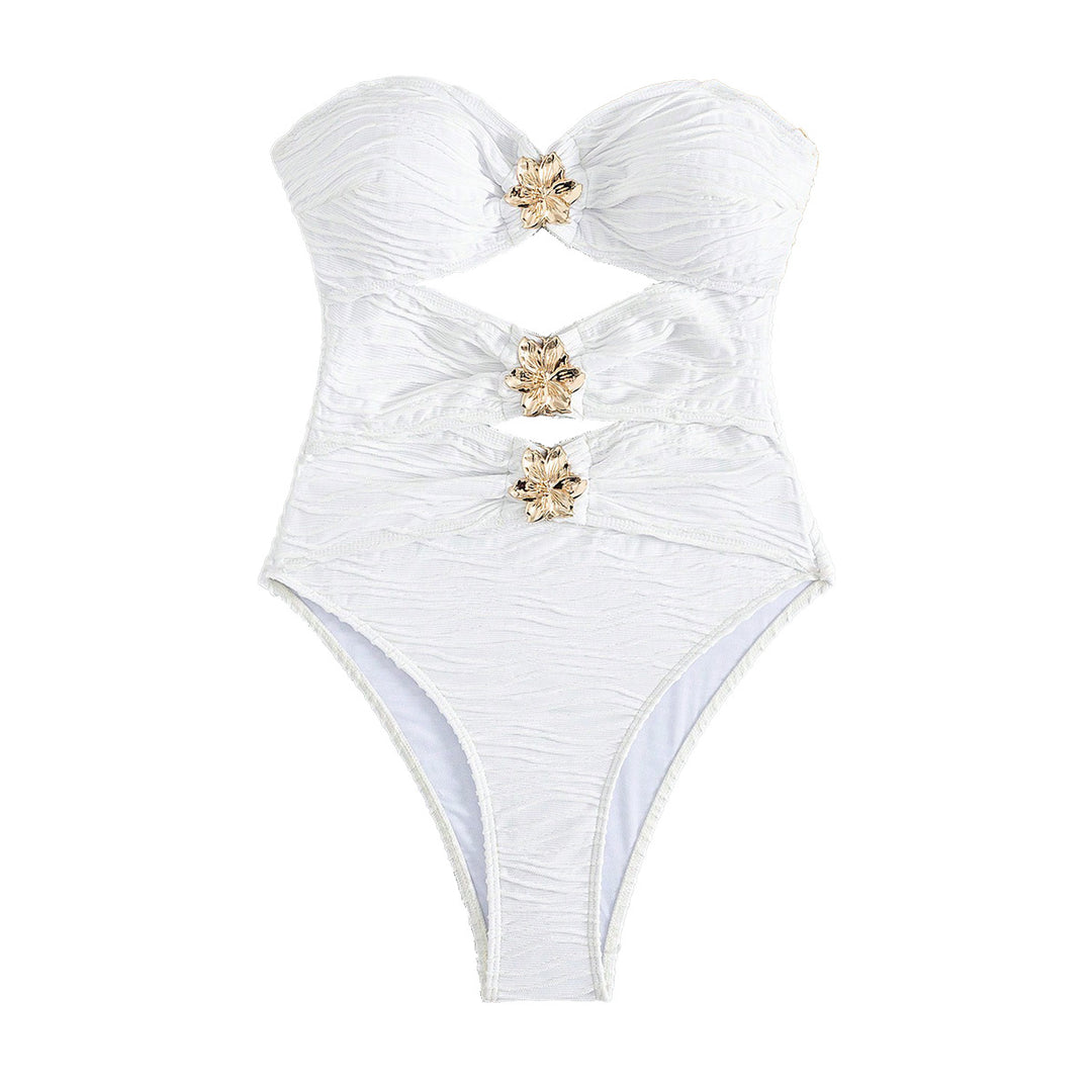Dame Cut-Out Badedragt med raffineret design Skovae