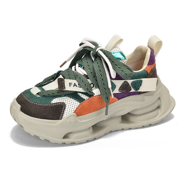 Dame Mode Chunky Sneakers med innovativ sål Stilla