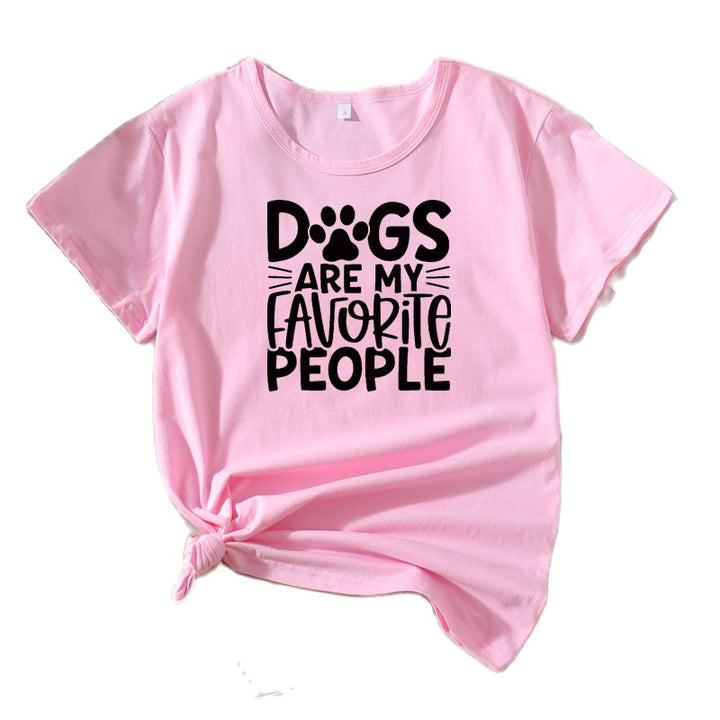 Dame Fritid Hund elsker Grafisk T-Shirt Stilla