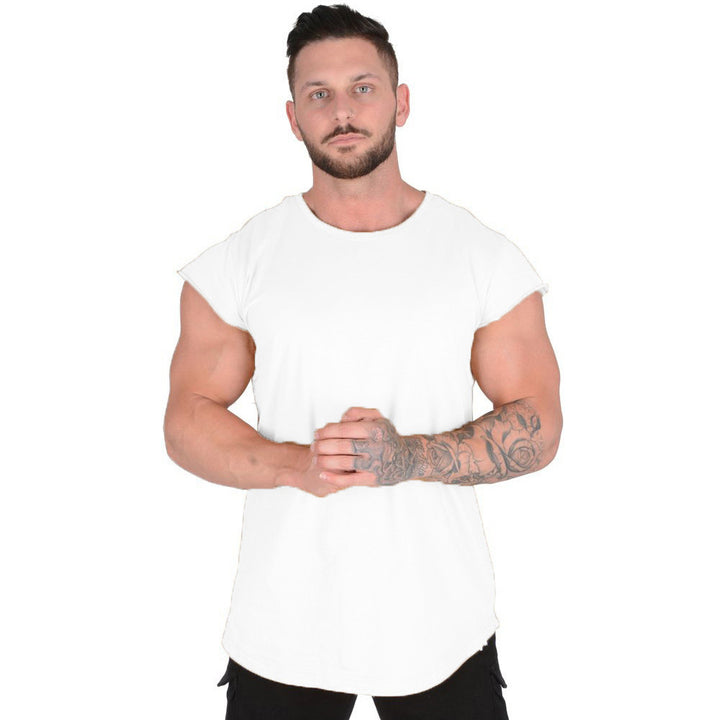 Herrer moderigtigt T-shirt med asymmetrisk søm og behagelig pasform Stilla
