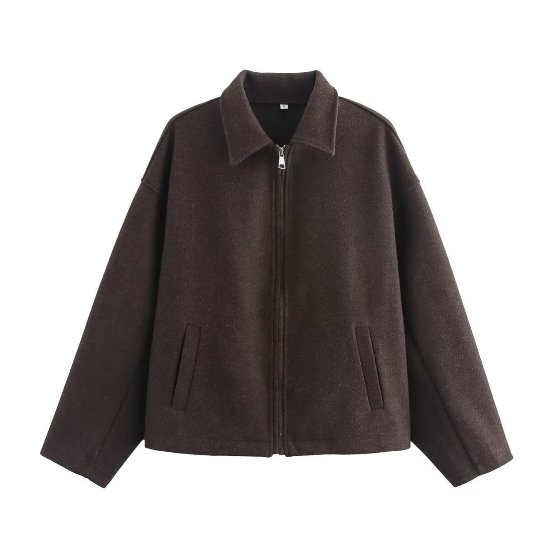 Dame casual oversized jakke lavet af blødt materiale Stilla