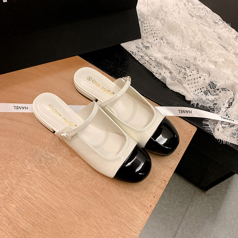 Dame sling ballerinas med elegant strop og mode kontrastdetaljer Stilla