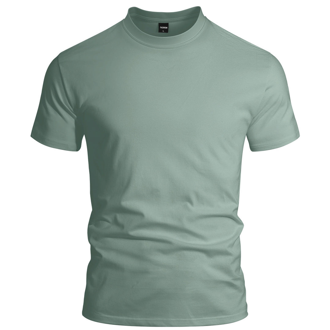 Herrer nan en tætsiddende Rundhalst T-shirt i Singlejersey med forstærket nakke. Skovae