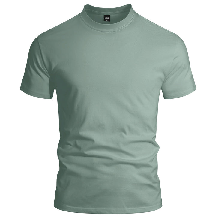Herrer nan en tætsiddende Rundhalst T-shirt i Singlejersey med forstærket nakke. Skovae