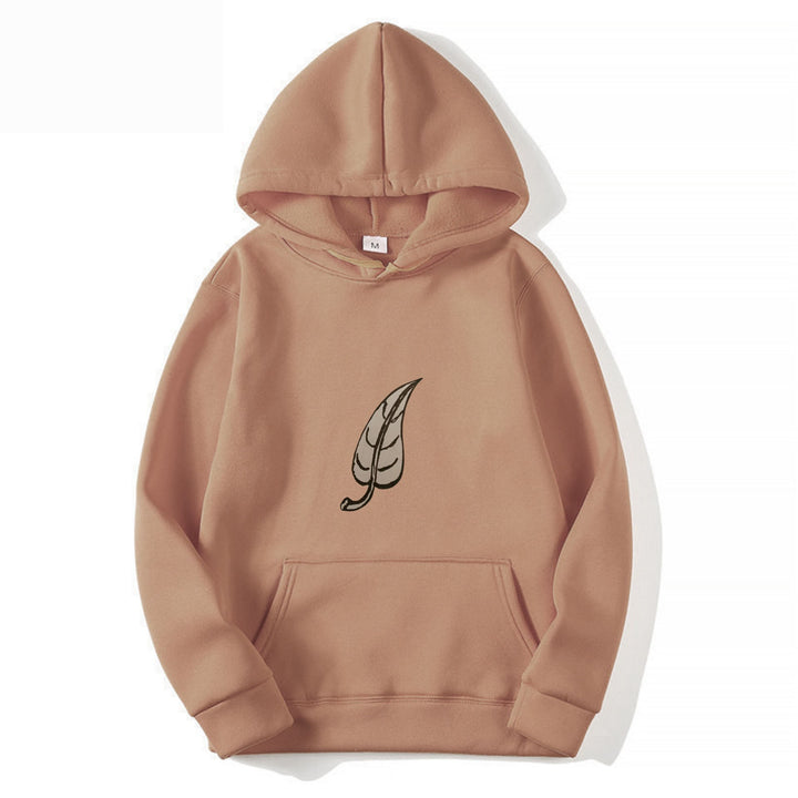 Dame hoodie med original bladmønster Skovae
