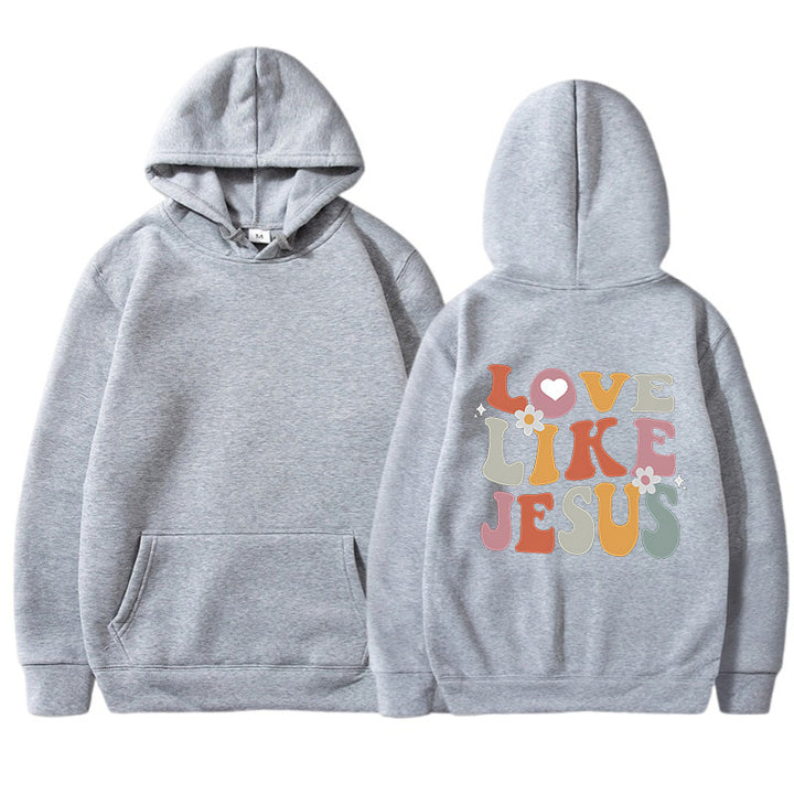 Kvindernes hyggelige hoodie med inspirerende print Skovae