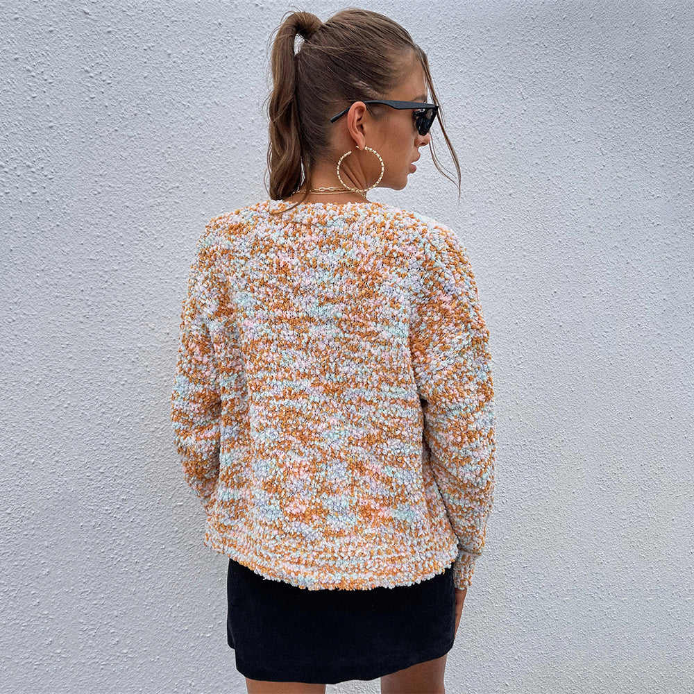 Dame hyggelig cardigan i moderne boucle design Stilla
