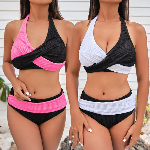 Damer Kvalitets Wrap-Bikini-Sæt med stilfuldt design Skovae
