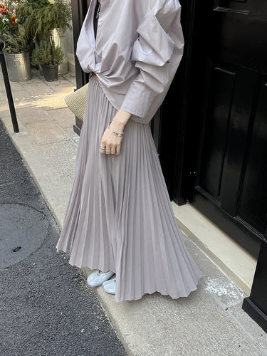 Dame Faltende Midikjole med elegant snit Stilla