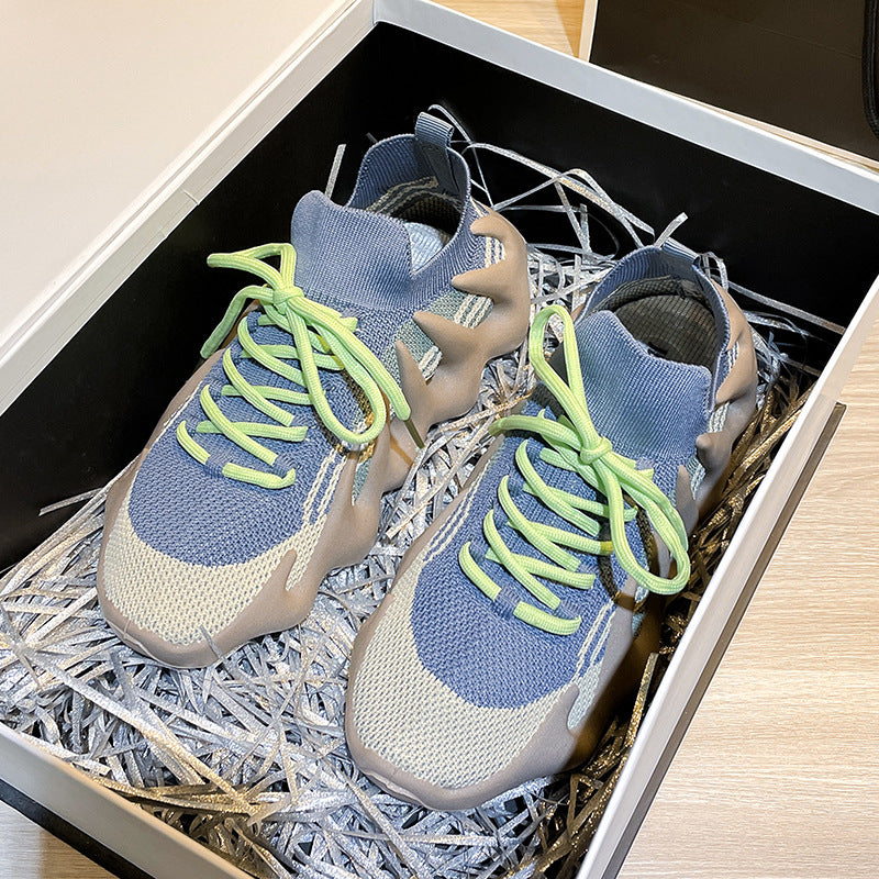 Dame High-Top Sport Sneakers med unikt såldesign Stilla