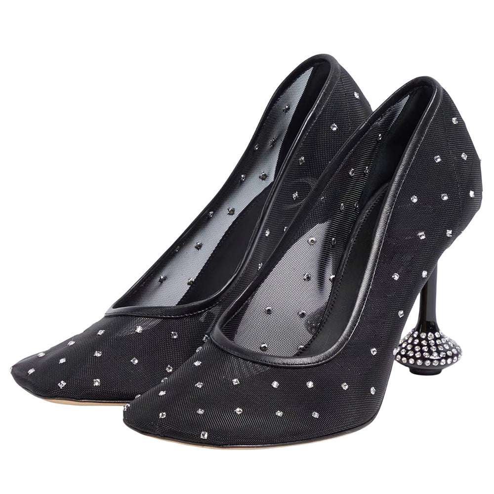Femme Strass-besatte højhælede pumps Stilla