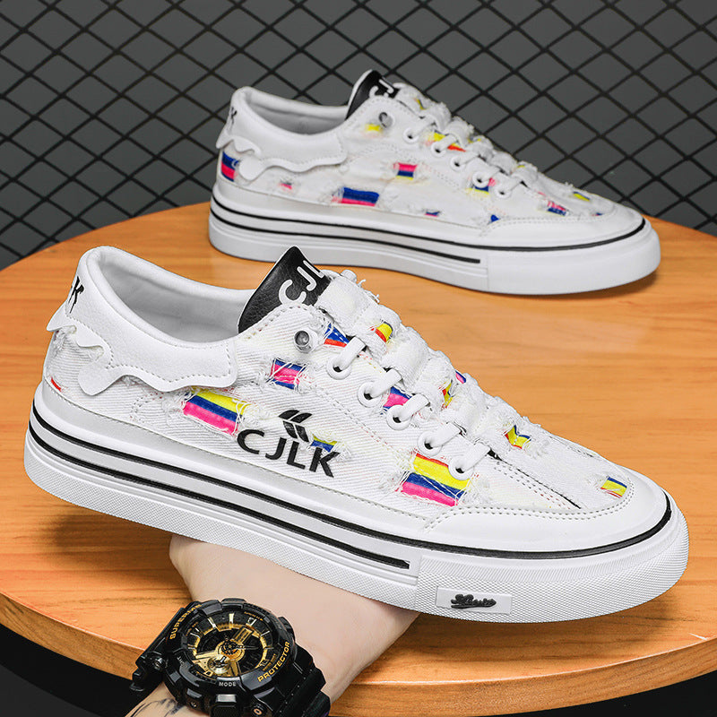 Femme Kunstnerisk Læder Sneakers Stilla