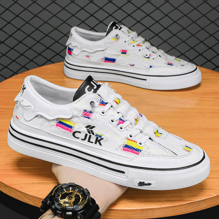 Femme Kunstnerisk Læder Sneakers Stilla