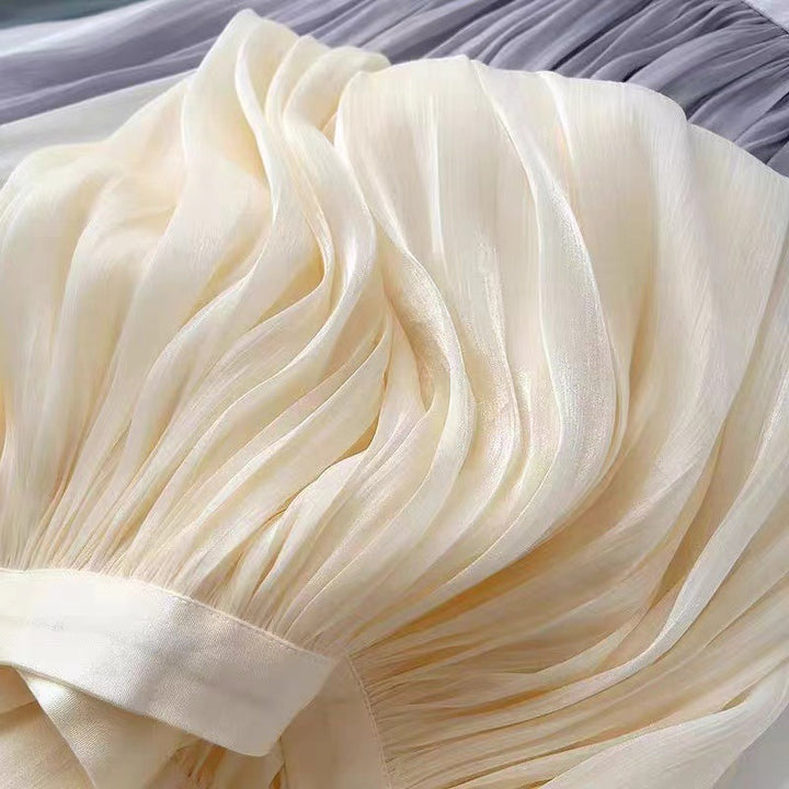 Dame Let Fald Skirt i fint Chiffon Stilla