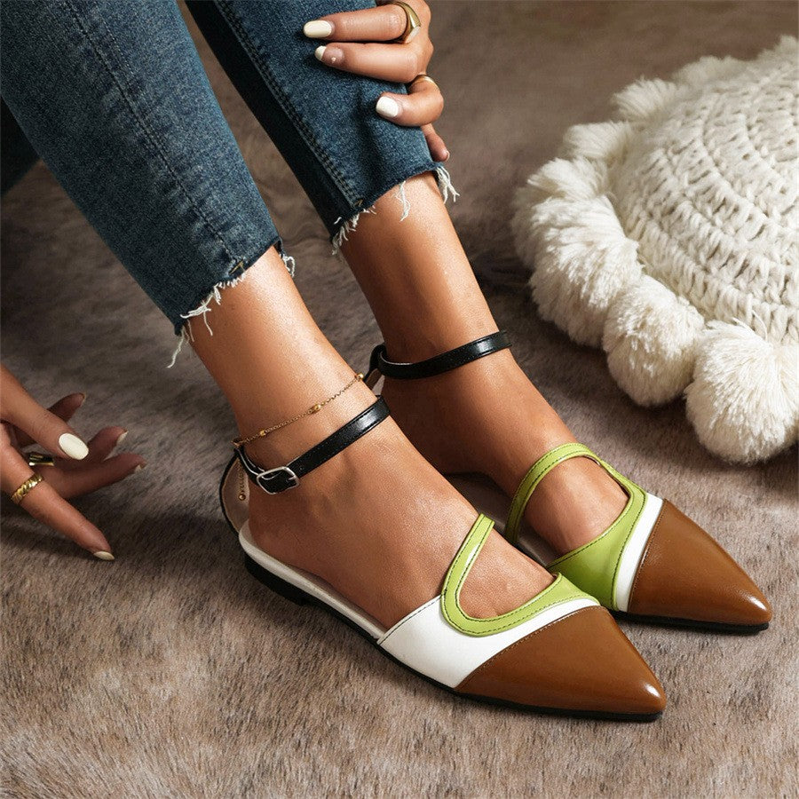 Dame Slingback Flats med moderne design og behagelig fodseng Stilla