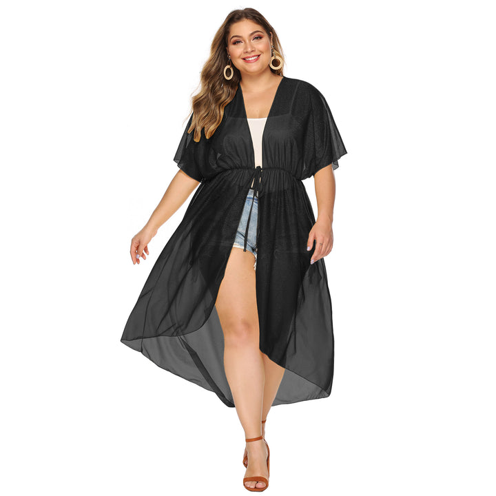 Dame elegant transparent strandkimono Skovae