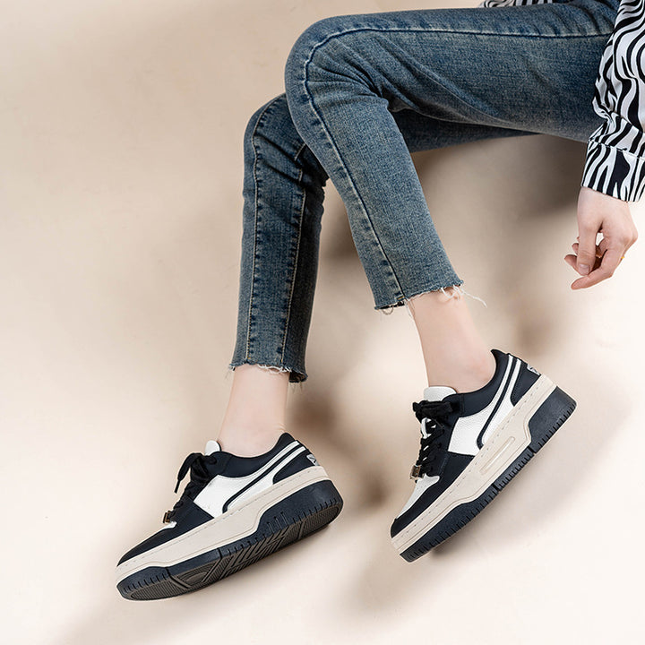 Damer Plateau Sneakers med moderigtigt design og slidstærk sål Stilla