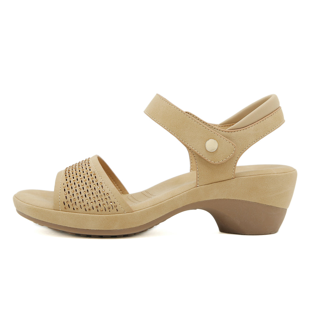 Dame komfortable sandaler med fashionable perforering og skridsikker sål Stilla