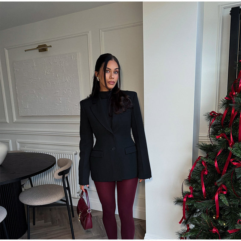 Dame Oversized Blazer med struktureret design og figursyet snit Stilla
