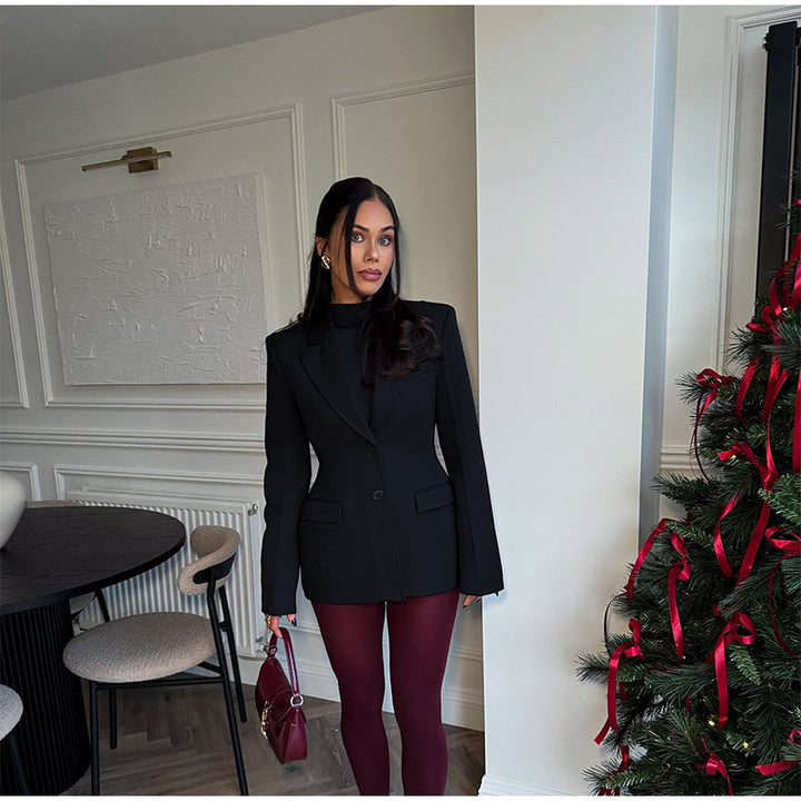 Dame Oversized Blazer med struktureret design og figursyet snit Stilla