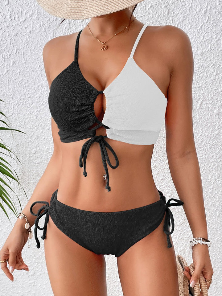 Dame struktureret Cut-Out Bikini Sæt Stilla