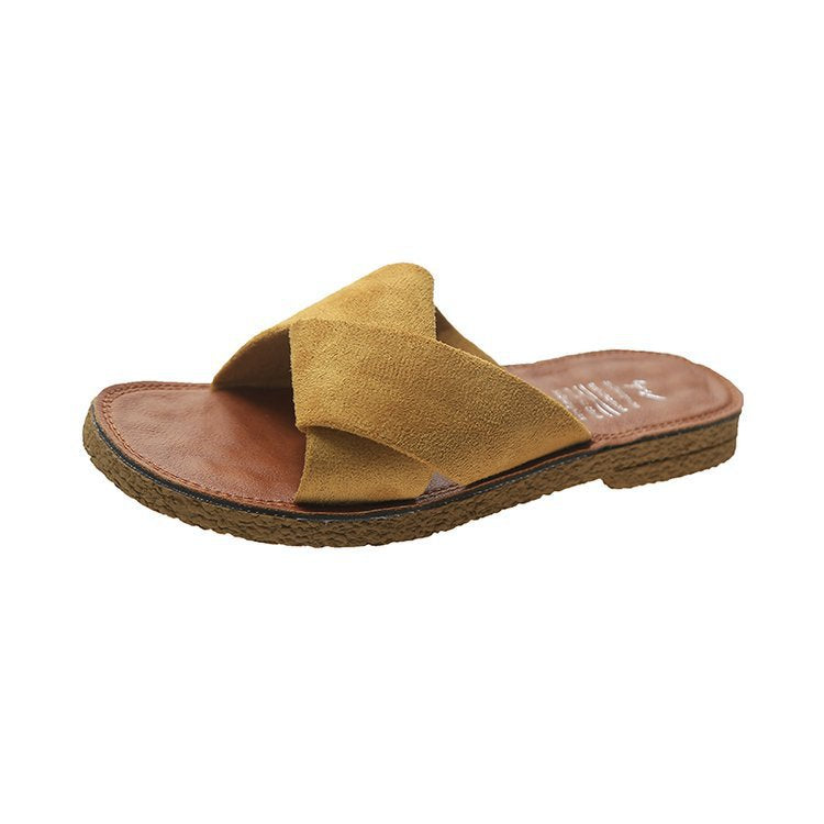 Dame Komfortable Sandaler med snoet remdesign og let polstret sål Stilla