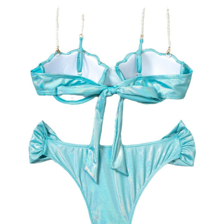 Dame Balconette-Bikini med luksuriøse perleaccenter Skovae