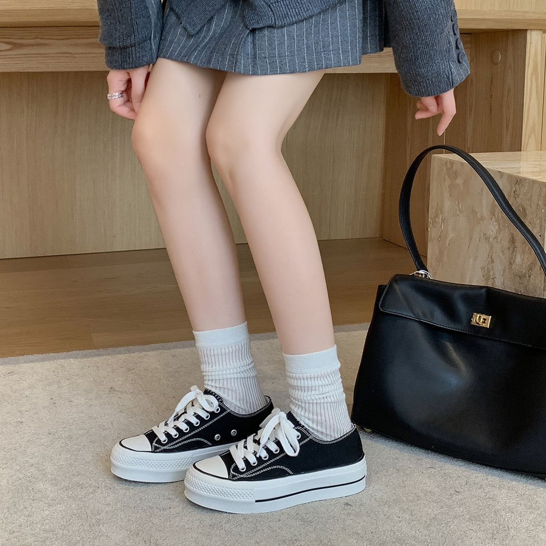 Femme Fritid Snøre-platform-sneakers Stilla