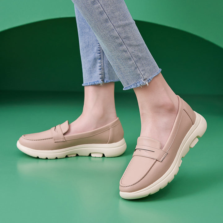 Dame Komfortable Slip-On Loafers med dæmpende sål og smidige overfladematerialer Stilla