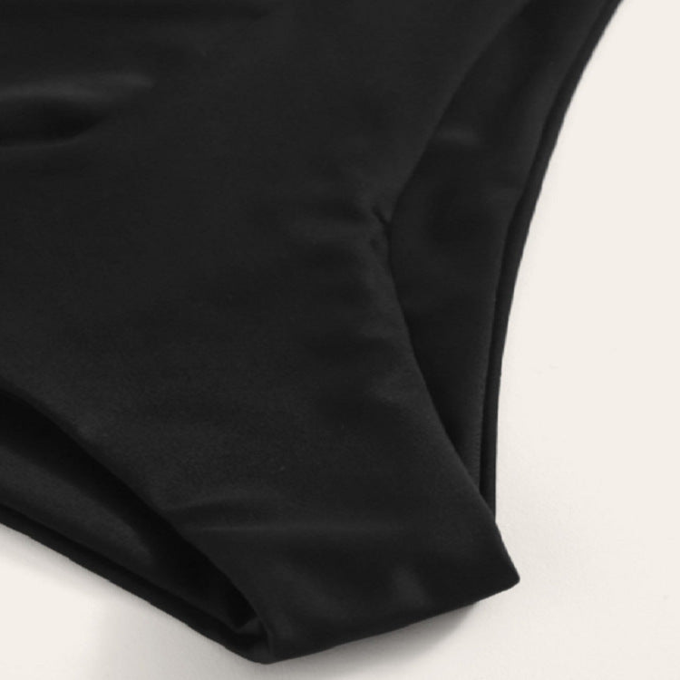 Dame bikini slip med høj talje og elegant V-udskæring Skovae