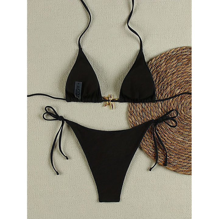 Dame Triangel-Bikini med stjernesyning Skovae