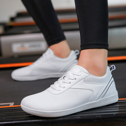 Herren nan lette åndbare mesh-hverdags sneakers med polstret komfort fodseng og fleksibel gummisål Skovae