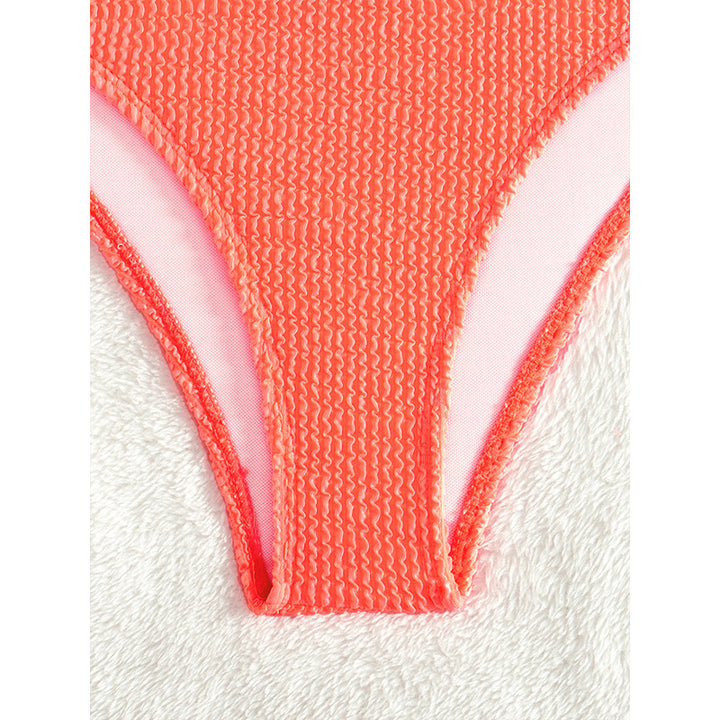 Damer Høj Taljeret Knoten-Front Bikini Sæt Stilla