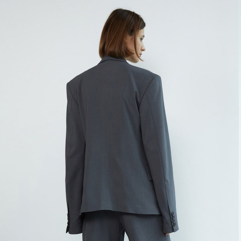 Damer Oversized Blazer med klassiske detaljer og moderne snit Stilla