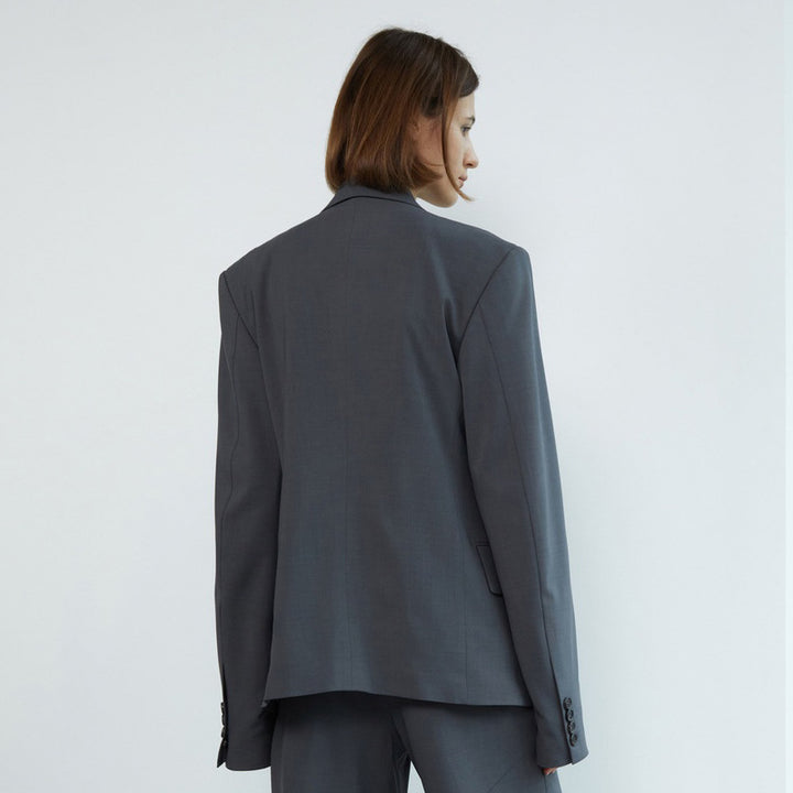 Damer Oversized Blazer med klassiske detaljer og moderne snit Stilla