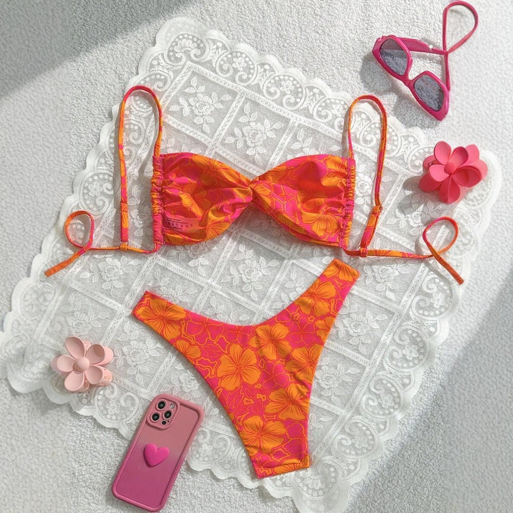 Dame Floral Bikini-Sæt Skovae