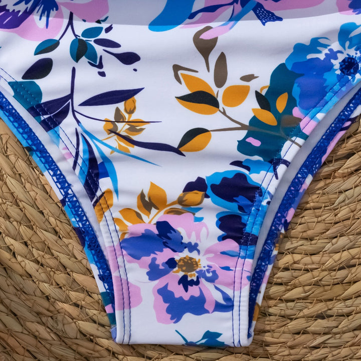 Dame Bikini-sæt med justerbare stropper og blomsterdesign Stilla