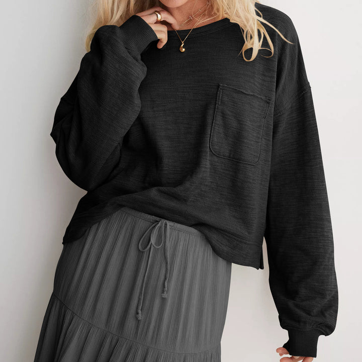 Dame fritids-loungewear-sæt med løs pasform og praktiske lommer Stilla
