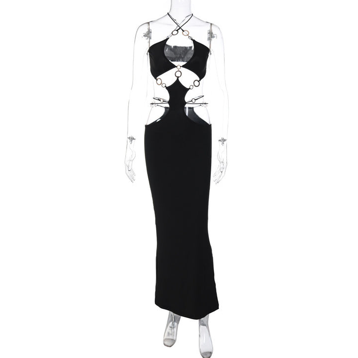 Dame Unik Maxi-Kjole med raffinerede Cut-Outs og elegante detaljer Stilla