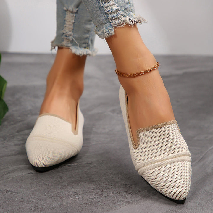 Dame elegante ballerina-sko i åndbart netmateriale Stilla