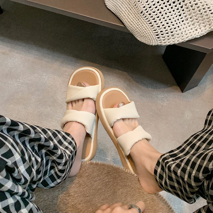Dame Chic Knoten slide Sandaler Stilla