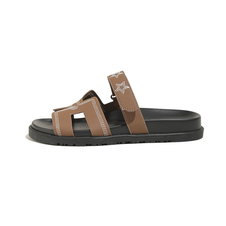 Dame Stilige Relax-Sandaler med fashionable synligt design Stilla