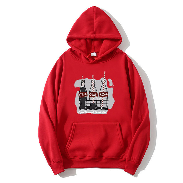 Dame hoodie med legende Coca-Cola flaske motiv Skovae