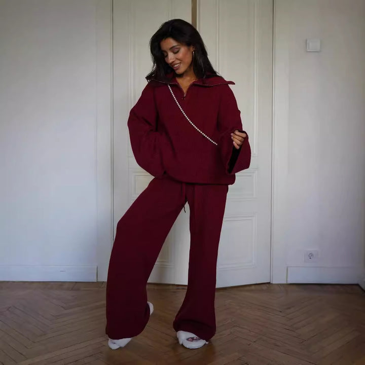 Kvindernes bløde strikdragt med trendy oversized pasform Stilla
