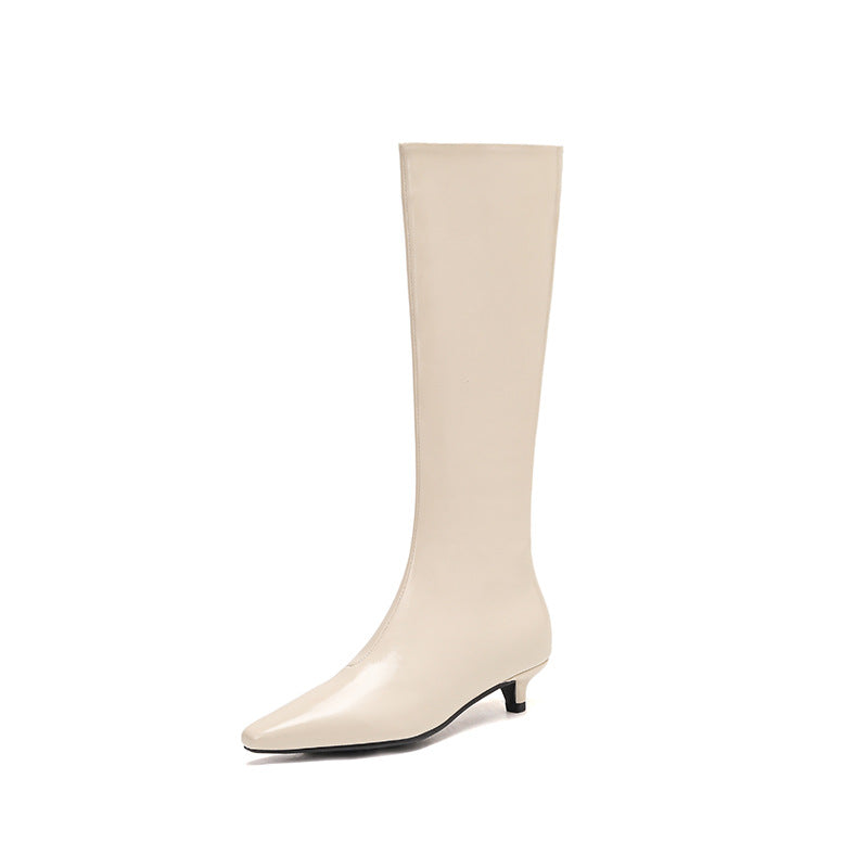 Femme Over-knæet Sleek Stiletto Støvler Stilla