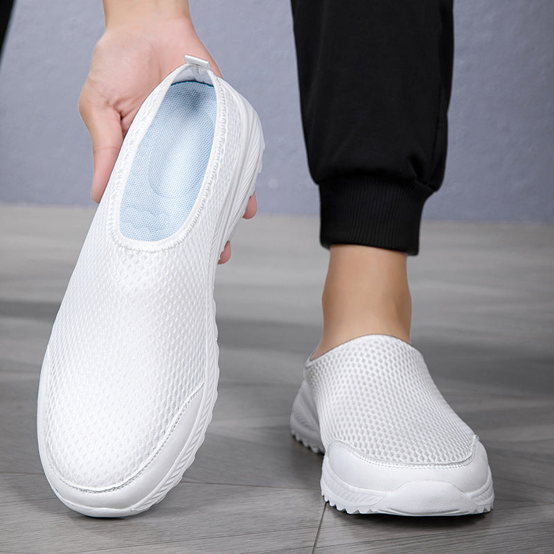 Unisex nan åndbar mesh-mule med skridsikker flex-sål og polstret komfortfodseng Skovae