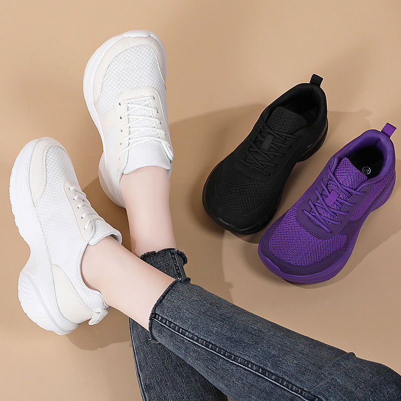 Herre nan polstret komfort-gang-sneaker med åndbart mesh-overdel og ergonomisk dæmpningssål Skovae