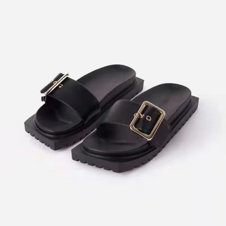 Dame platform-sandaler med elegant spænde og komfortabel fodseng Stilla