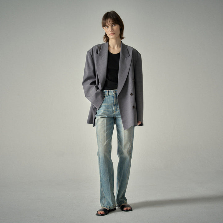 Dame Højskårne Flared Jeans med moderne design og komfortabel pasform Stilla