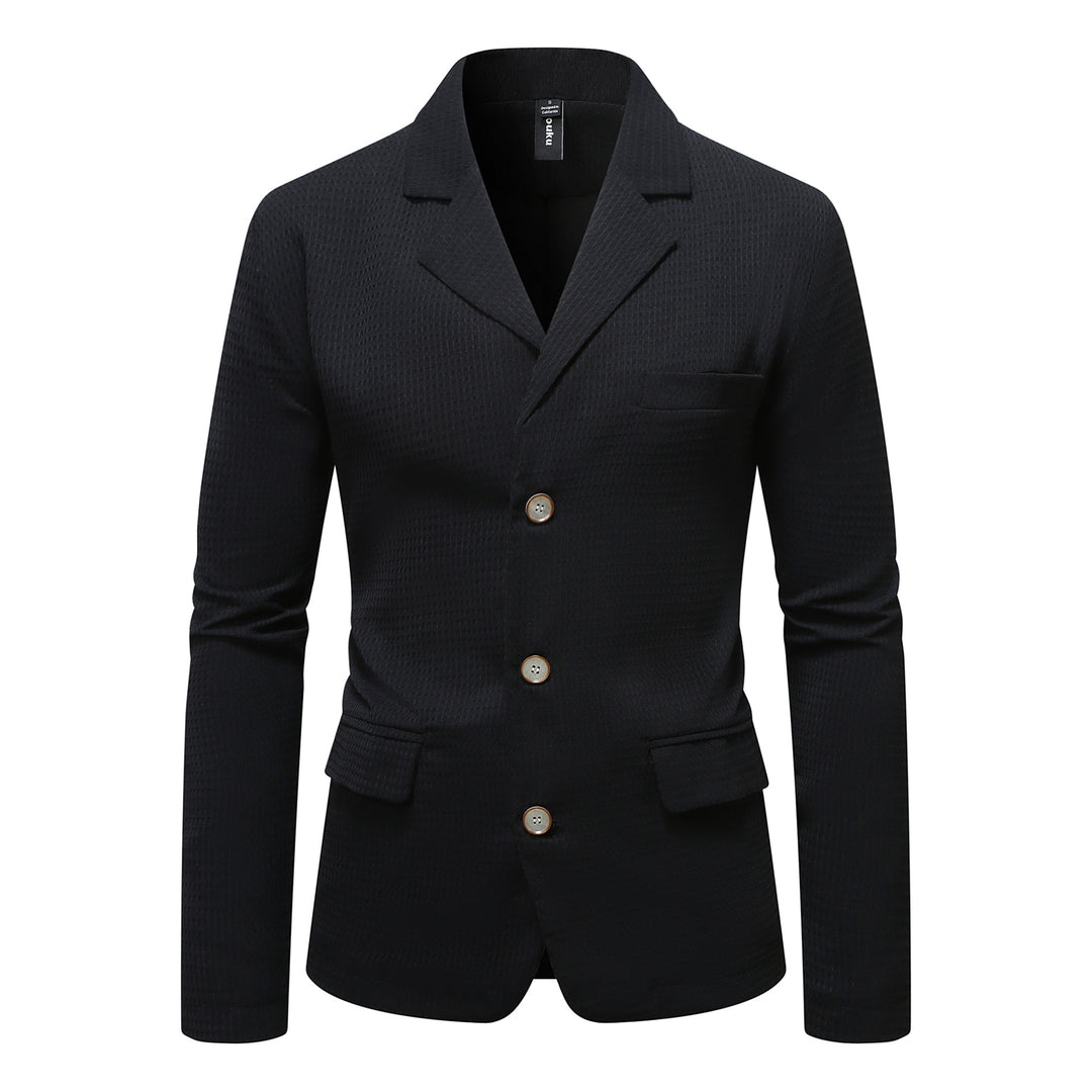 Herre elegant blazer med struktureret stof og to praktiske lommer Stilla